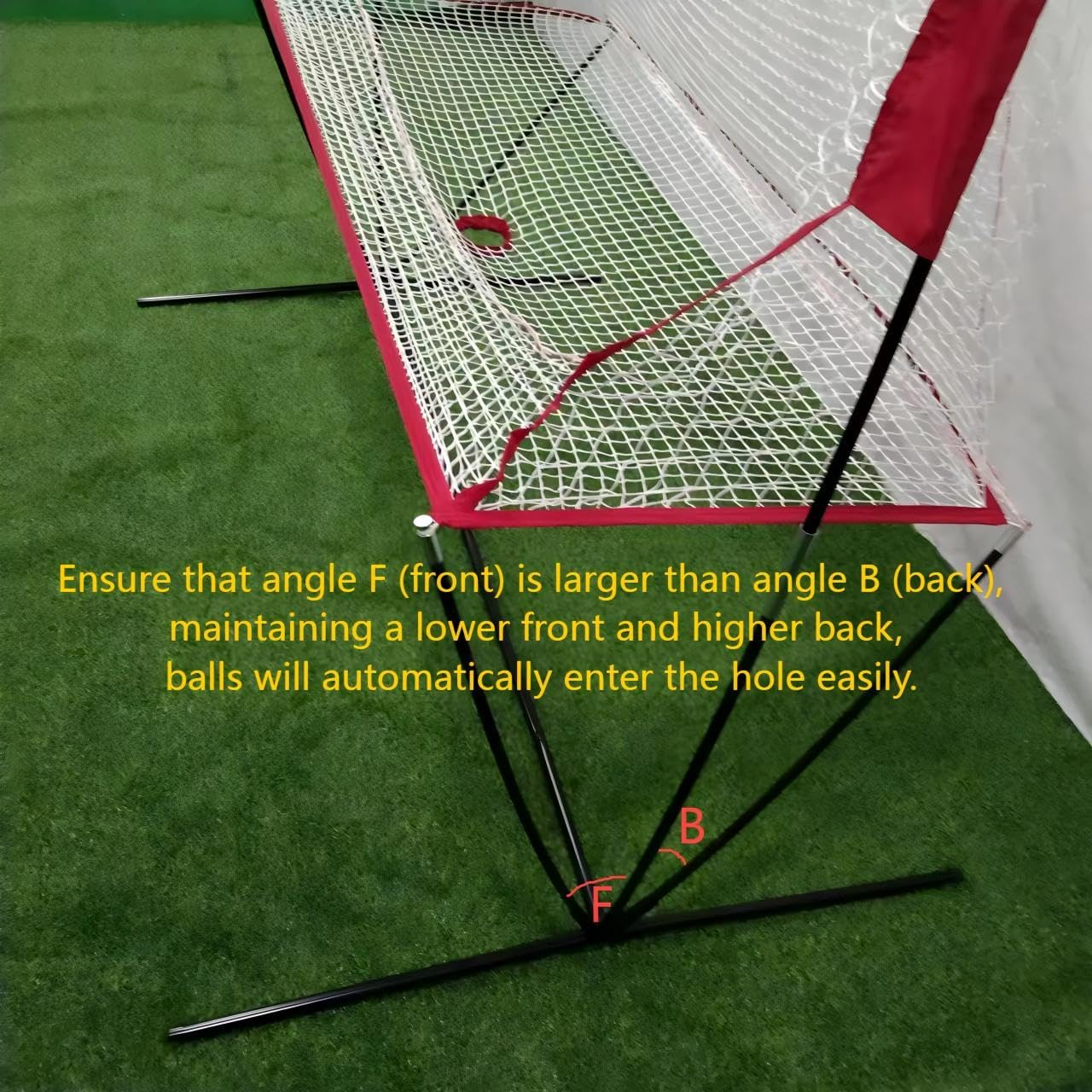 Nets for Tennis Ball Machine(10lb),Ball Recycling Net Also for Baseball/Golf/Cricket(Diameter<2.95in),Portable and Easy to Disassemble;Solo Practice Tennis Indoor&Outdoor(New)