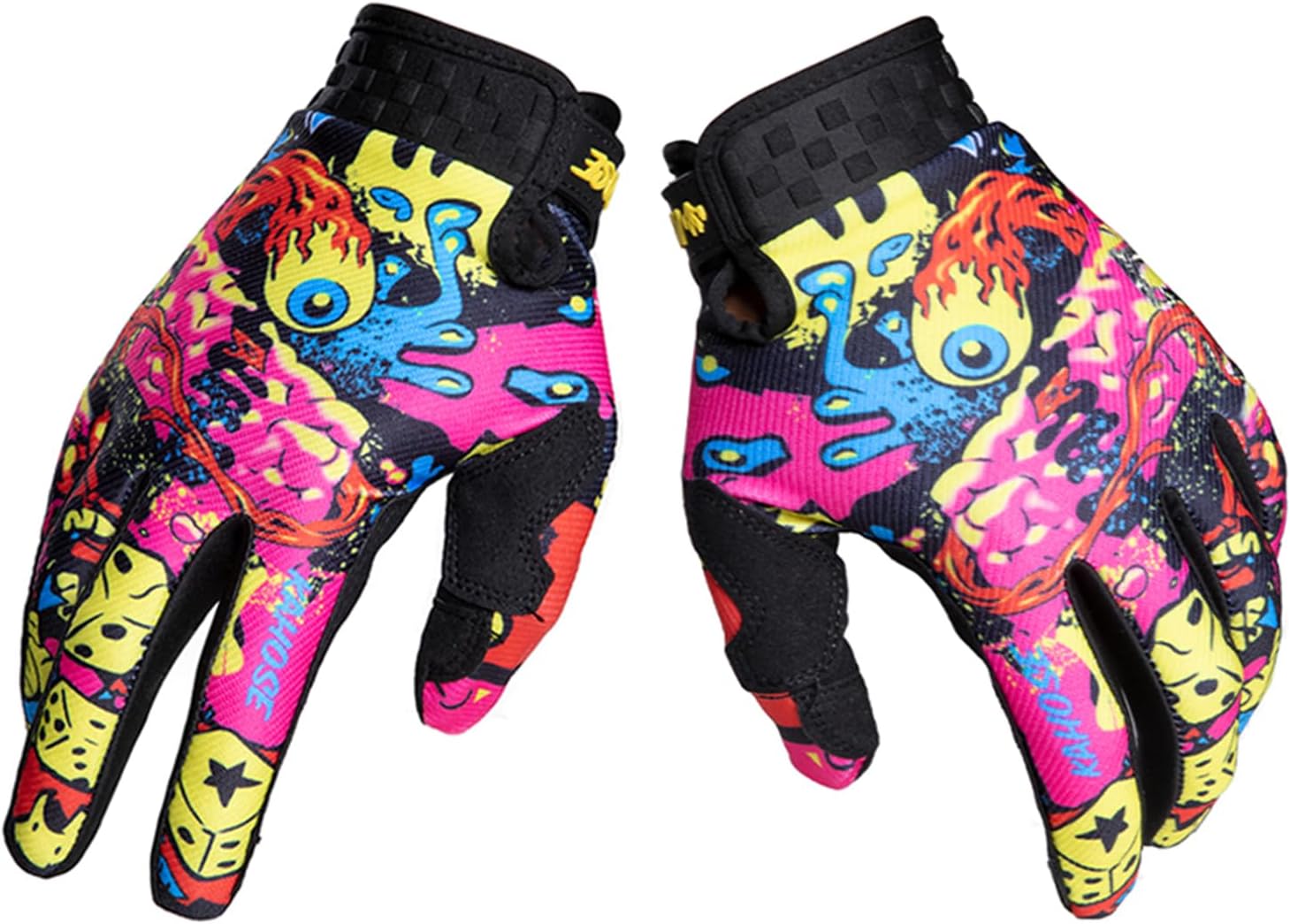 Ghost Eye‌ Cycling MTB Full-Finger Gloves-Touchscreen Compatible Lightweight & Breathable Anti Slip Shock-Absorbing Wear-Resistant for Men/Women All-Season