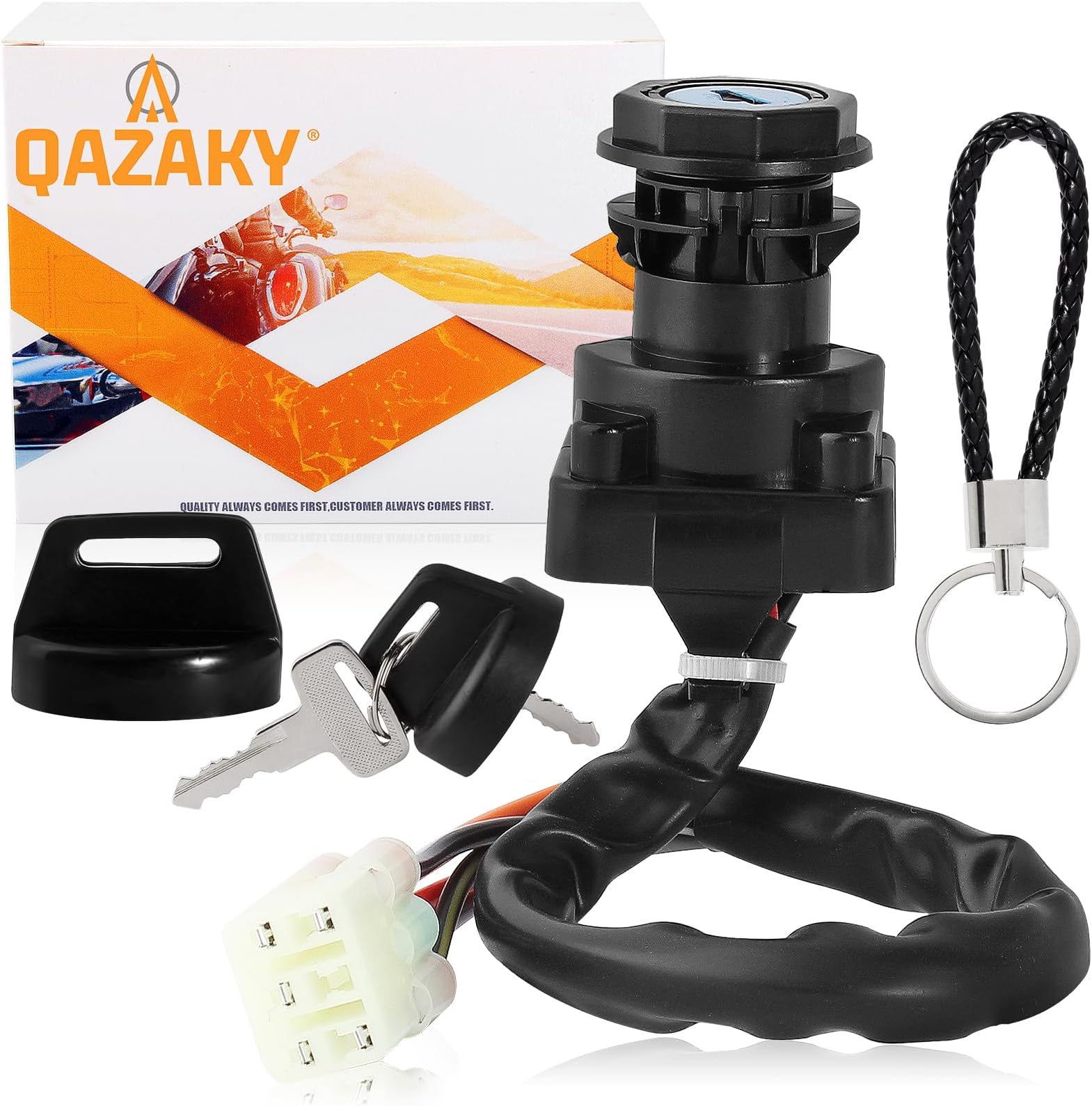 Ignition Key Switch Compatible with Suzuki LTA400 LTA400F LTA400FC LTA450X LTA450XZ LTA500X LTA500XP LTA500XPZ LTA500XZ LTA750X LTA750XPZ LTA750XP LTF400 LTF400F Eiger King Quad 400 450 500 750