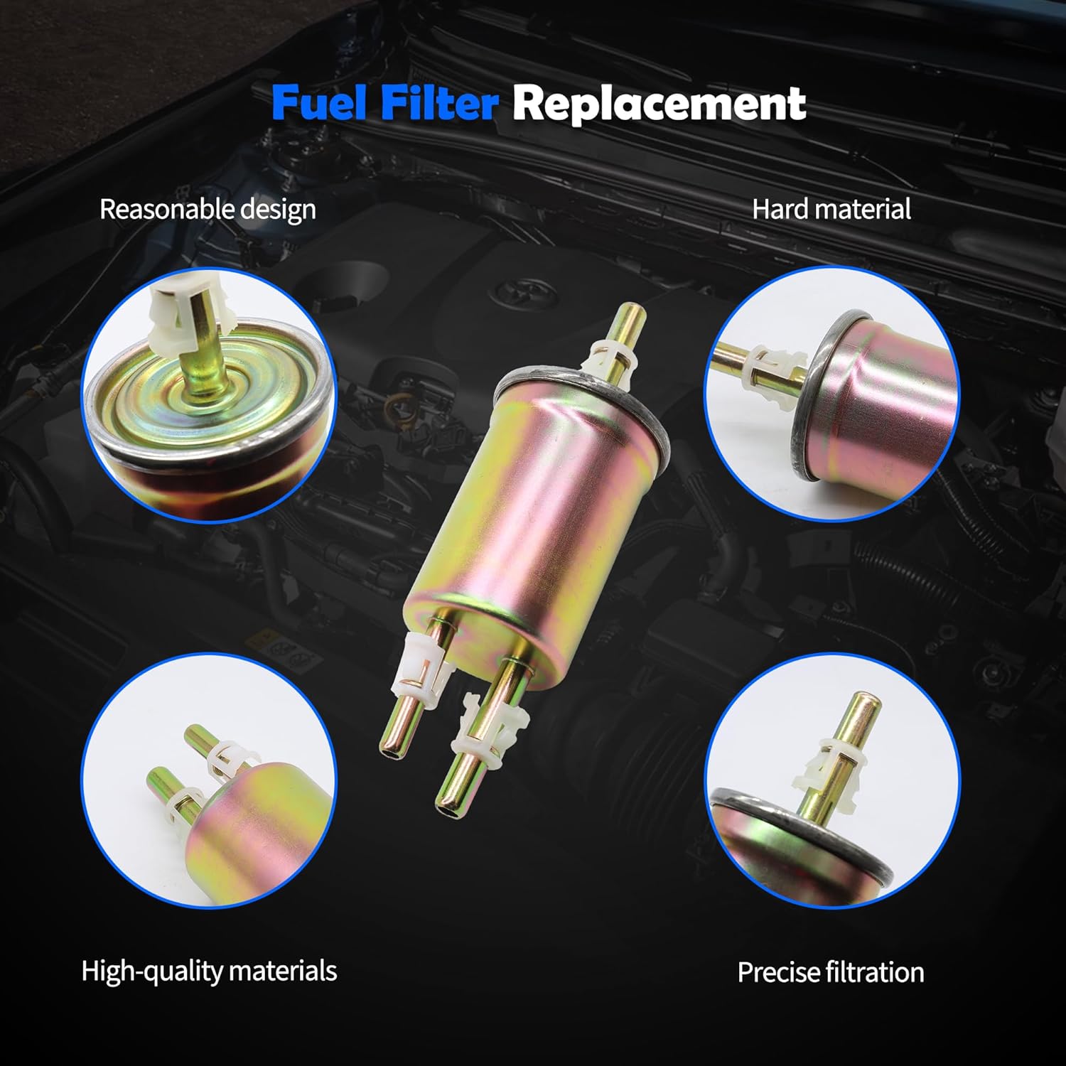 Replacement for Motorcraft FG-1036 Fuel Filter Assy-Fuel Compatible with Ford Expedition ExplorerExplorer Sport Focus Freestar Ranger Lincoln Navigator Mazda B3000 Mercury Monterey Mountaineer