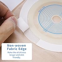 Vista 7 de 20 piezas de bolsas para colostomía Rainlotus, bolsa de ostomía de una pieza, bolsa de drenaje para el cuidado del estoma de ileostomía, corte a