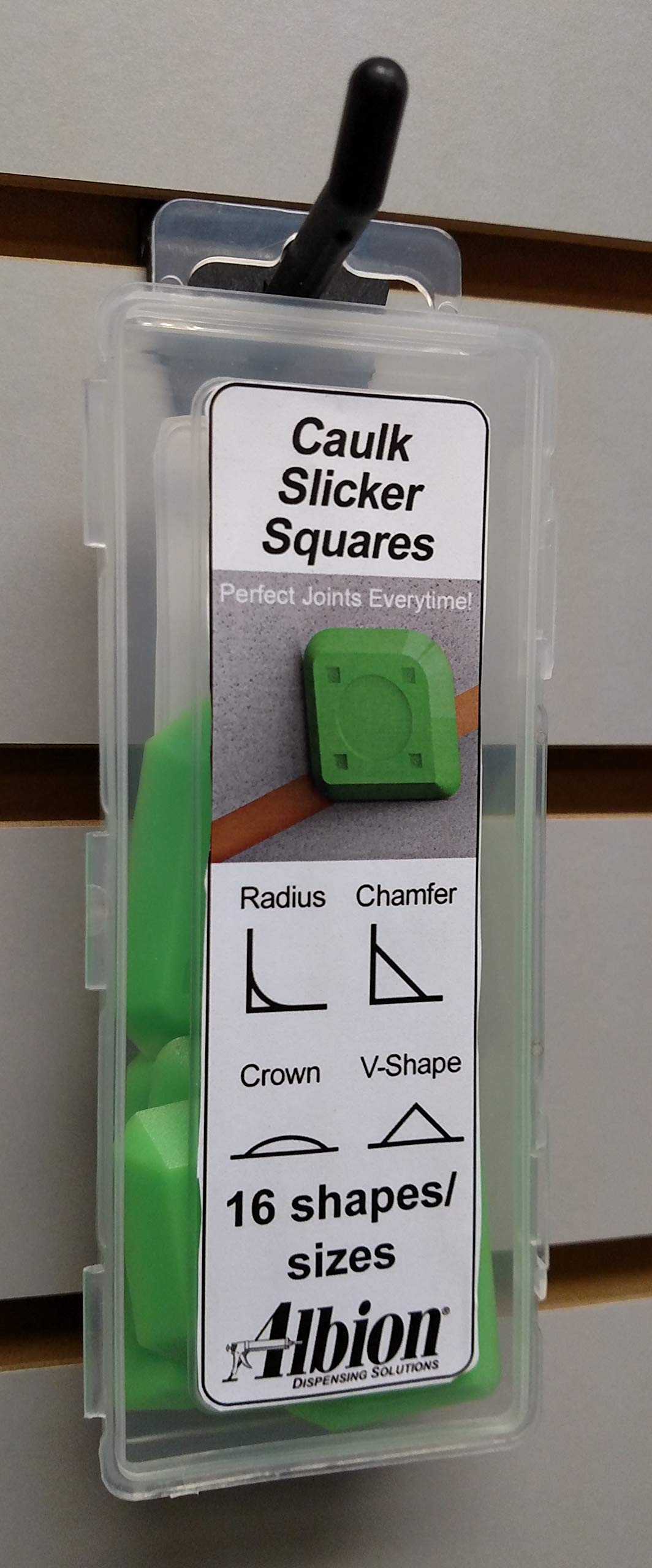 Albion Dispensing Solutions 1158-1 Caulk Slicker Squares 4 Piece Set Polyurethane (Pack of 4) — Amazon image 2