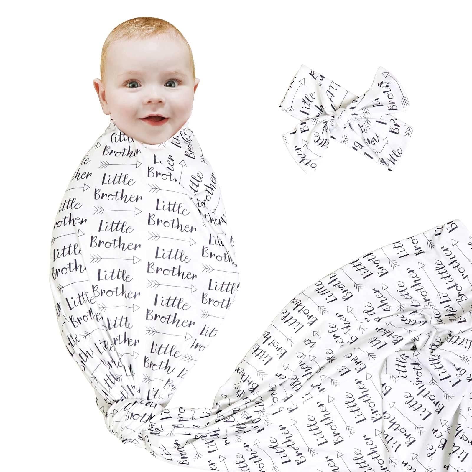 Swaddle Blankets Soft Baby Swaddle Blankets Unisex for Boys Girls Newborn  Lightweight Breathable Large Sleeping Wrap Blankets Brother