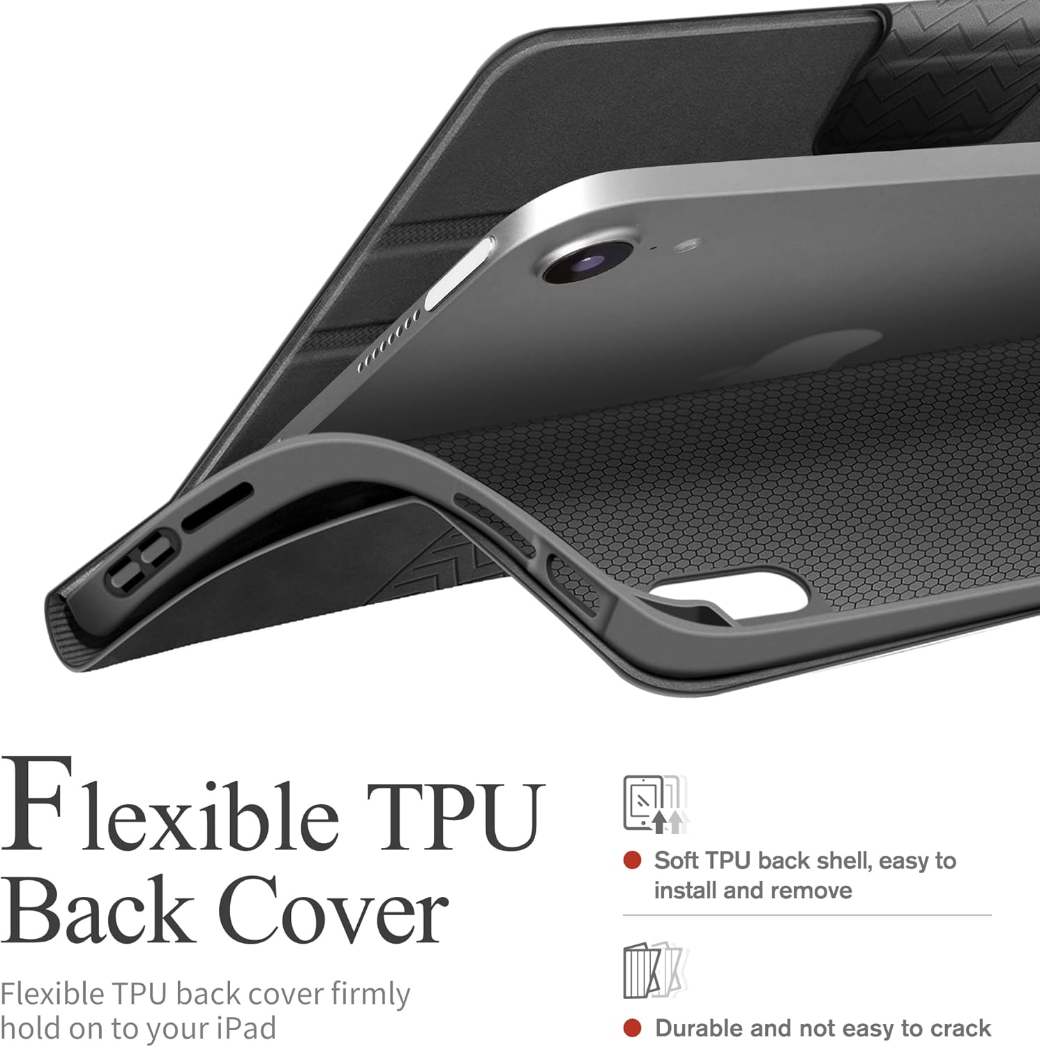 auaua Case for iPad mini 7 (A17 Pro, 2024) / iPad mini 6 Case (2021) 8.3 inch with Pencil Holder, Multiple Viewing Angles, Magnetic Closure, Auto Sleep/Wake (Grey)