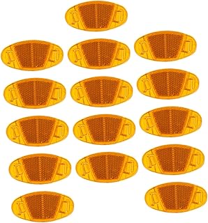 Parliky Luzes De Raio De Bicicleta 16 Peças Contas De Raio De Roda Refletores De Roda De Raio De Advertência Rodas De Plástico Acessórios Enfeitados Rodas De Scooter Refletores De