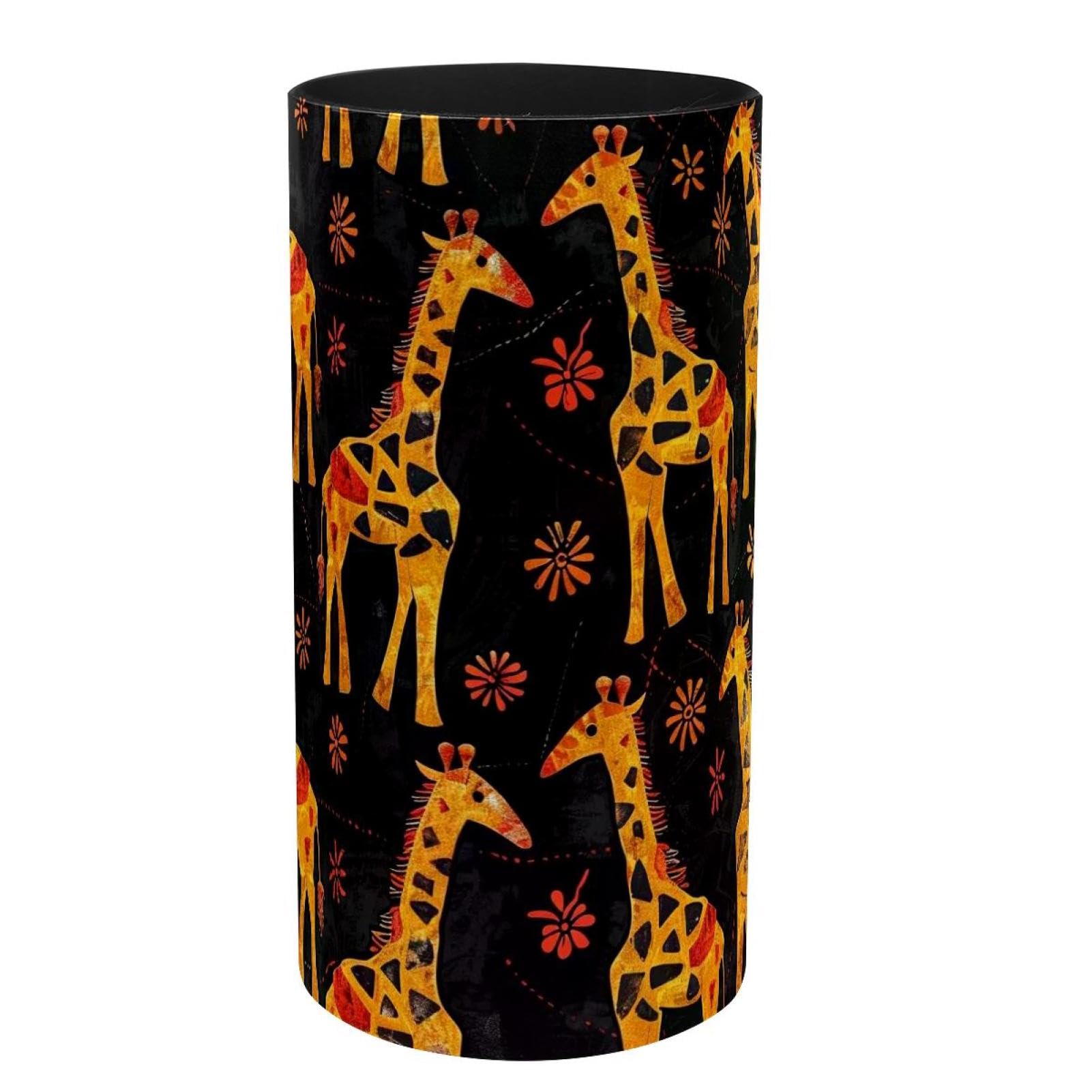Organisateur de bureau motif girafes florales avec boîte à musique