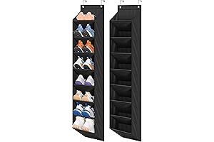 2 Pack SLEEPING LAMB Narrow Over The Door Shoe Organizer