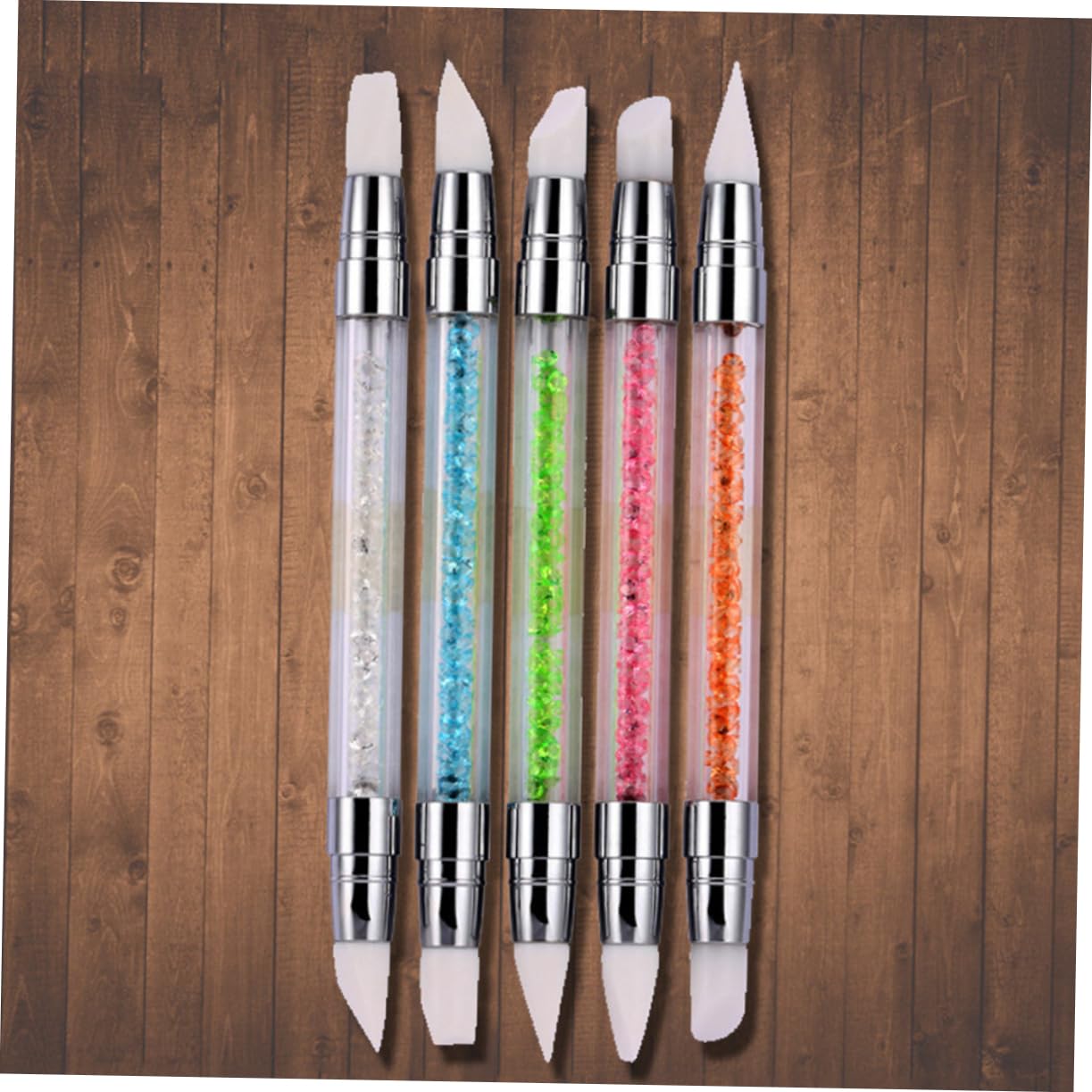 FRCOLOR 15 Piezas Pinceles Para Uñas Herramienta De Arte De Uñas Bolígrafo De Silicona Pluma De Uñas Cepillo De Uñas Pluma De Arte De Uñas Lápiz Con Diamante