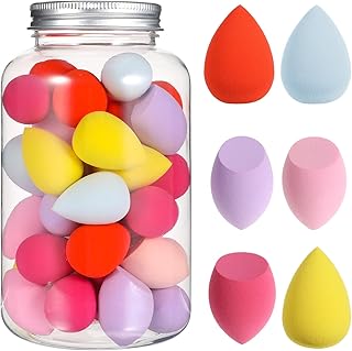 40 Uds Mini, suave ajuste cara puffs multicol...