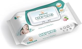 Krusan Baby Wipes, Extra Soft Wipes For Baby Skin, Wet Wipes With Vitamin E & Moisturising Lotion, Non Alcoholic, Lid Pack... Price In India