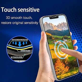 MAYtobe 2 Pack for iPhone 13 Pro Max Screen Protector Tempered Glass