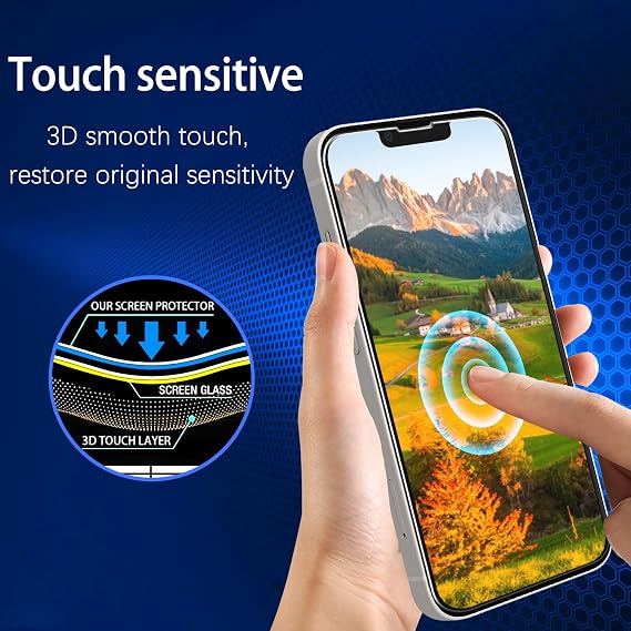 MAYtobe 2 Pack for iPhone 13 Pro Max Screen Protector Tempered Glass