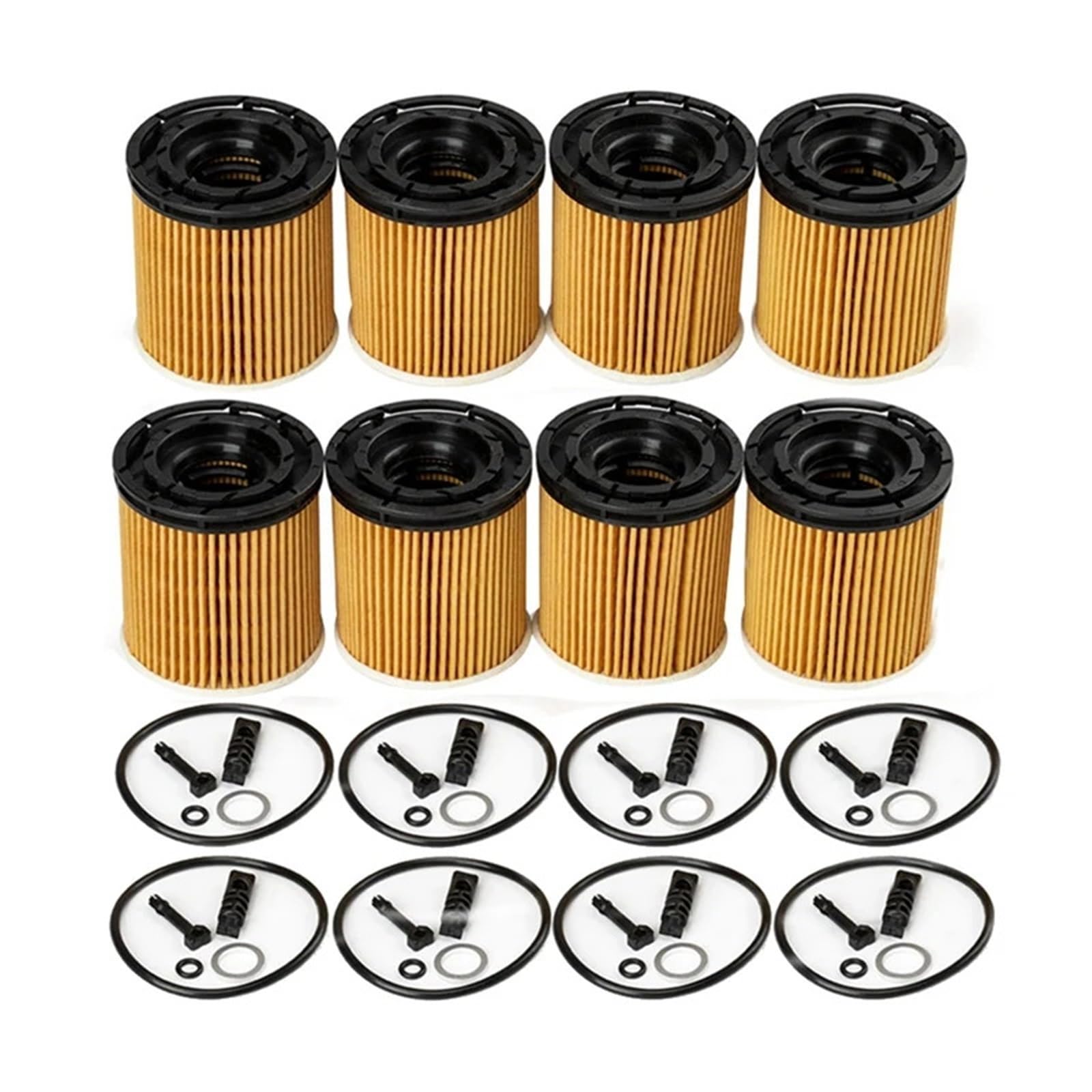 Filtre à huile moteur Ensemble de 8 filtres à huile avec joints pour Kia Rio 1,6 L et pour Hyundai Elantra remplacer