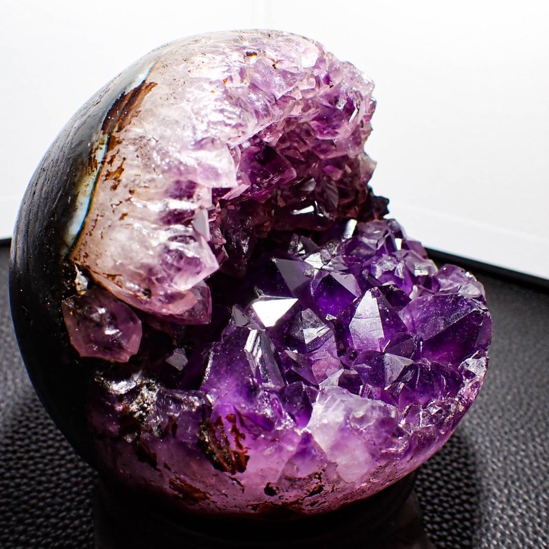 天然石 アメジストドーム 笑口 1 原石 ジオード 紫水晶 結晶