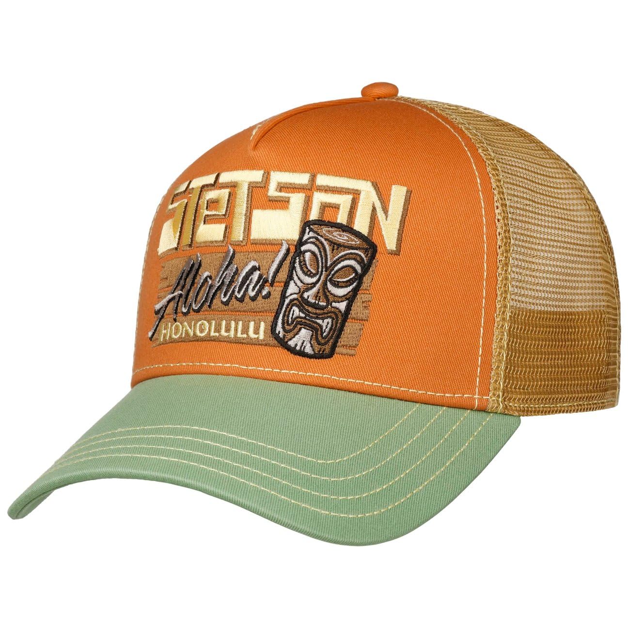 Stetson Aloha Honolulu Truckercap Snapback Damen und Herren Sommer Winter