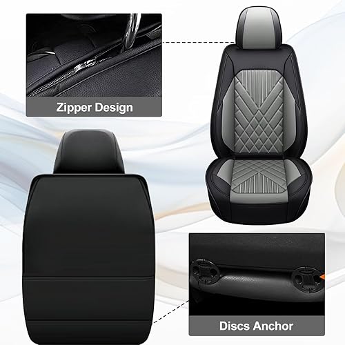 Miniatura 6 de TTX LIGHTING Juego completo de fundas de asiento de automóvil para Kia Seltos 2021-2024 2025, funda protectora de 5 asientos, impermeable, de piel