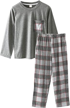 Boys Pajamas Sets Long Short Loose Cotton Sleepwear 2 Pieces PJS Big Kids 10-18