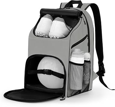 Bowling Backpack, Single Bowling Tote Bag with Shoe Compartment, Padded Bowling Ball Bag for Bowling Accessories