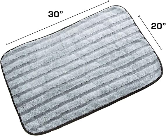 Ethos Car Drying Towel - 1000GSM Twisted Loop Microfiber Towels 20 x 30 - Car Drying Towels Extra Large, Dual Sided, Absorbs 12X Its Weight in Water! One Towel That Dries It All!