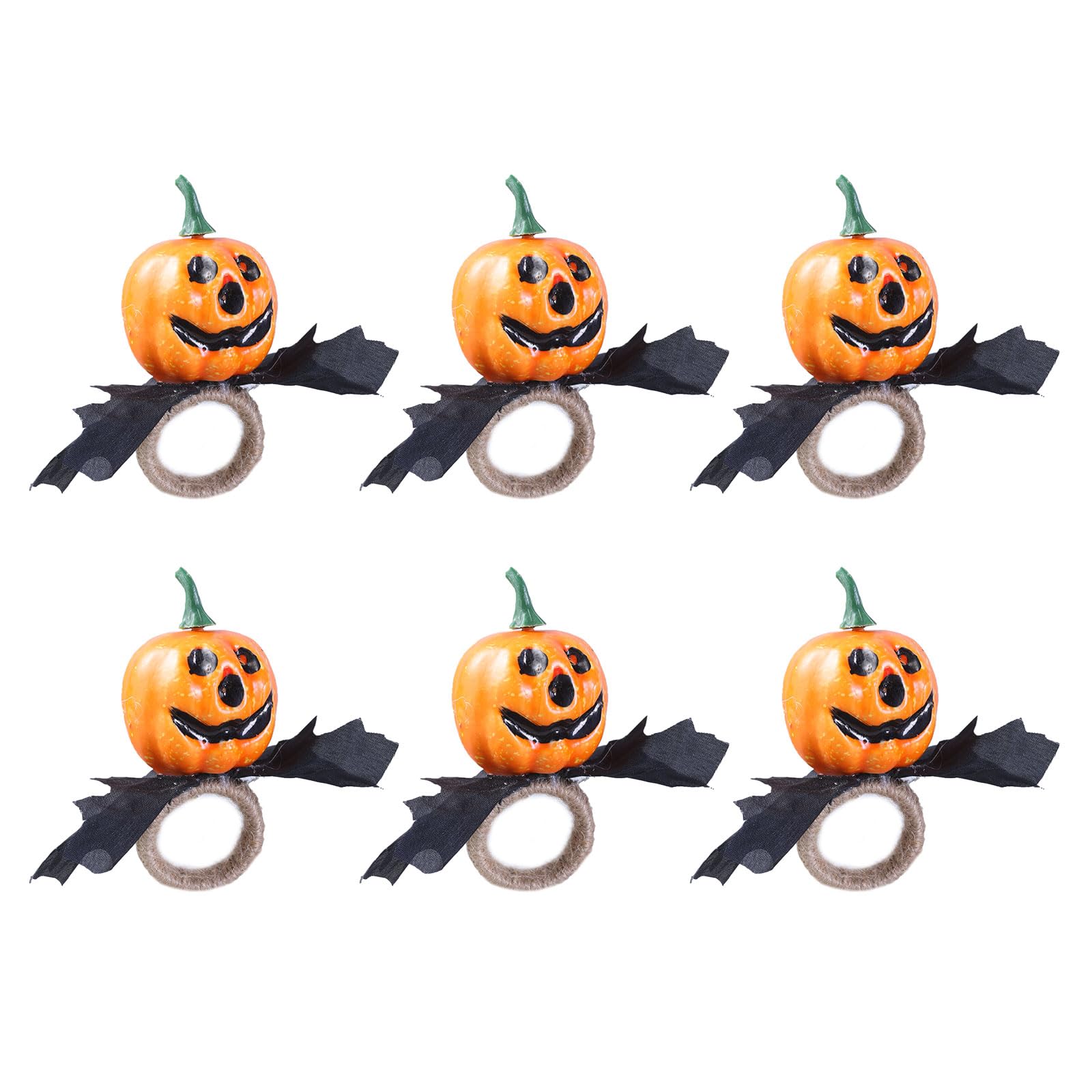 Yhplxyuus Of 6 Tissue Rings Halloween Tissue Holder Serviettes Rings Perfect for Party Gatherings and Celebration Table Decors