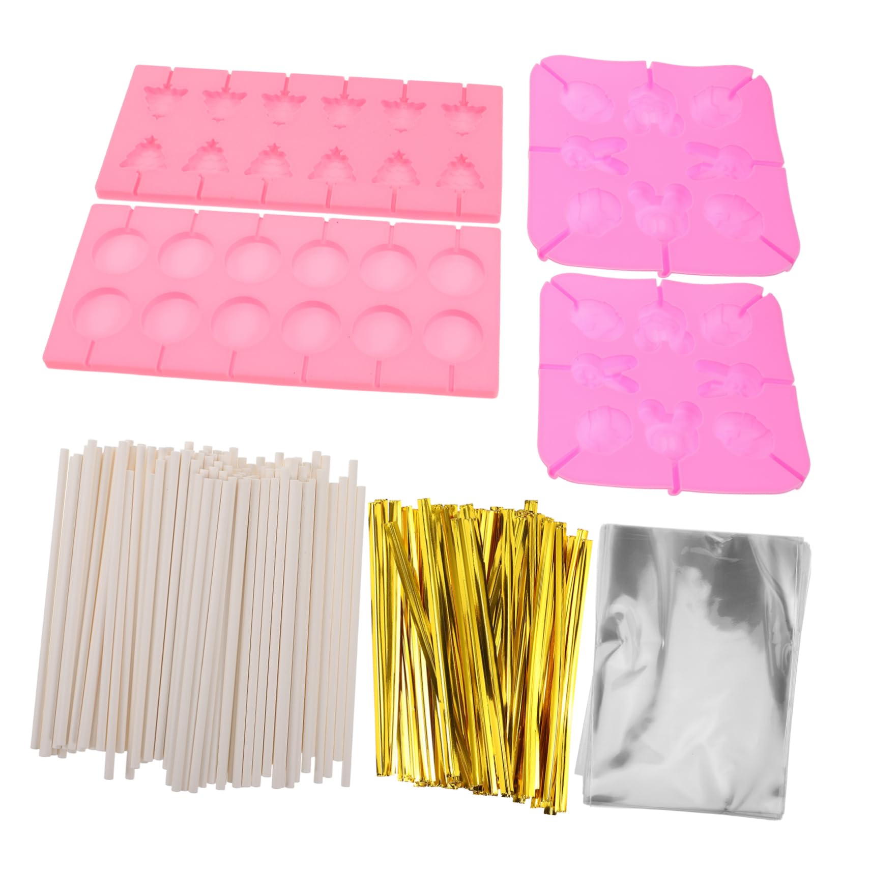 Molde de Silicona para Chocolate Navideño 7 Piezas Reutilizable