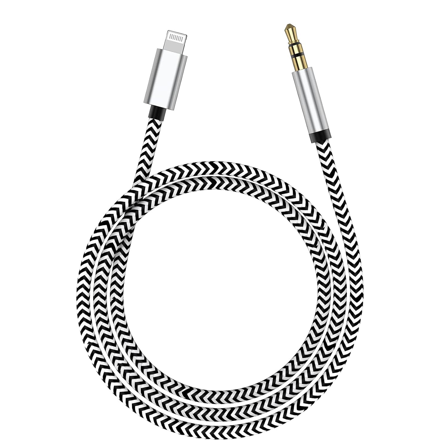 Buy [Apple MFi Certified] Lightning to 3.5mm AUX Audio Nylon Braided