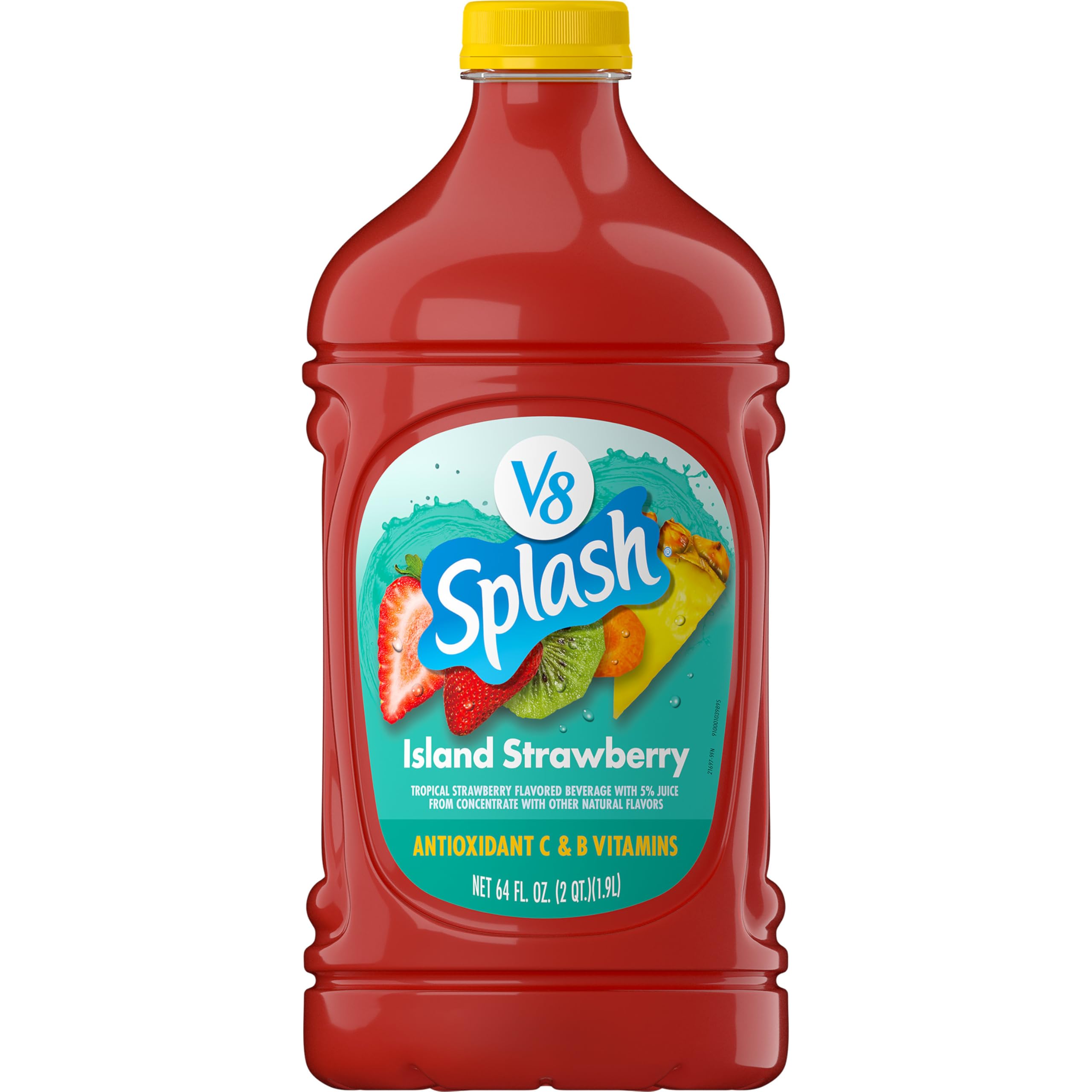 V8 Splash Island Strawberry Flavored Beverage, 64 fl oz Bottle