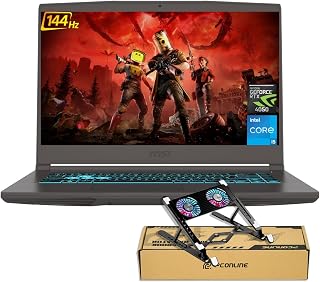MSI Thin 15 RTX 4050 Gaming Laptop - 144Hz FHD, Intel i5-13420H, 16GB RAM, 1TB SSD