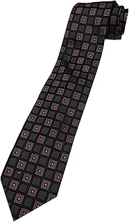 Donald Trump Signature Collection Neck Tie Silk Red, Black and Silver with Gold Emblem