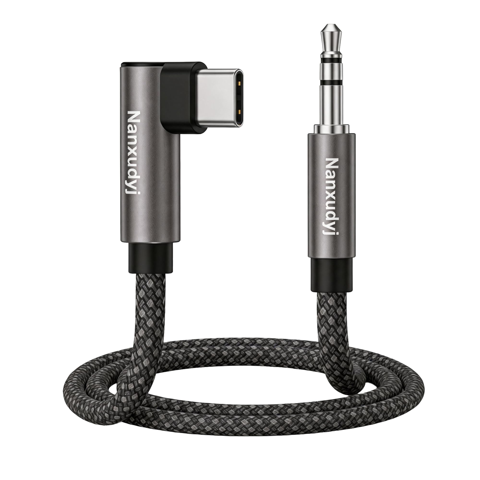 Cable Auxiliar USB C con DAC Hi-Res Integrado y Conector en L Antitirones 8