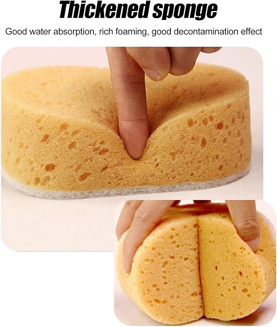 Car Wash Scrub Sponges Honeycomb Scrubber Cloth Household