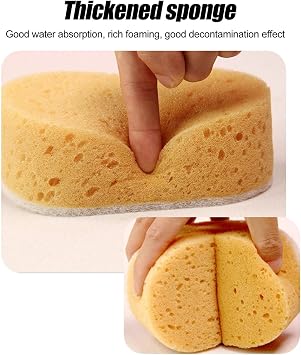 Car Wash Scrub Sponges Honeycomb Scrubber Cloth Household