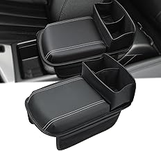 Center Armrest Cover Universal Vehicle Models Center Armrest Cover Anti-Scratch Center Console Cover Faux Leather Armrest Armrest Center Box Cover