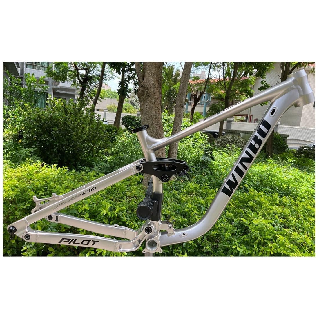 HIMALO Bike Suspension Frame Travel 155mm 27.5er 29er Downhill Mountain Bike Frame 15.5'' Disc Brake Frame Thru Axle 142mm/148mm Boost DH(27.5x15.5'')