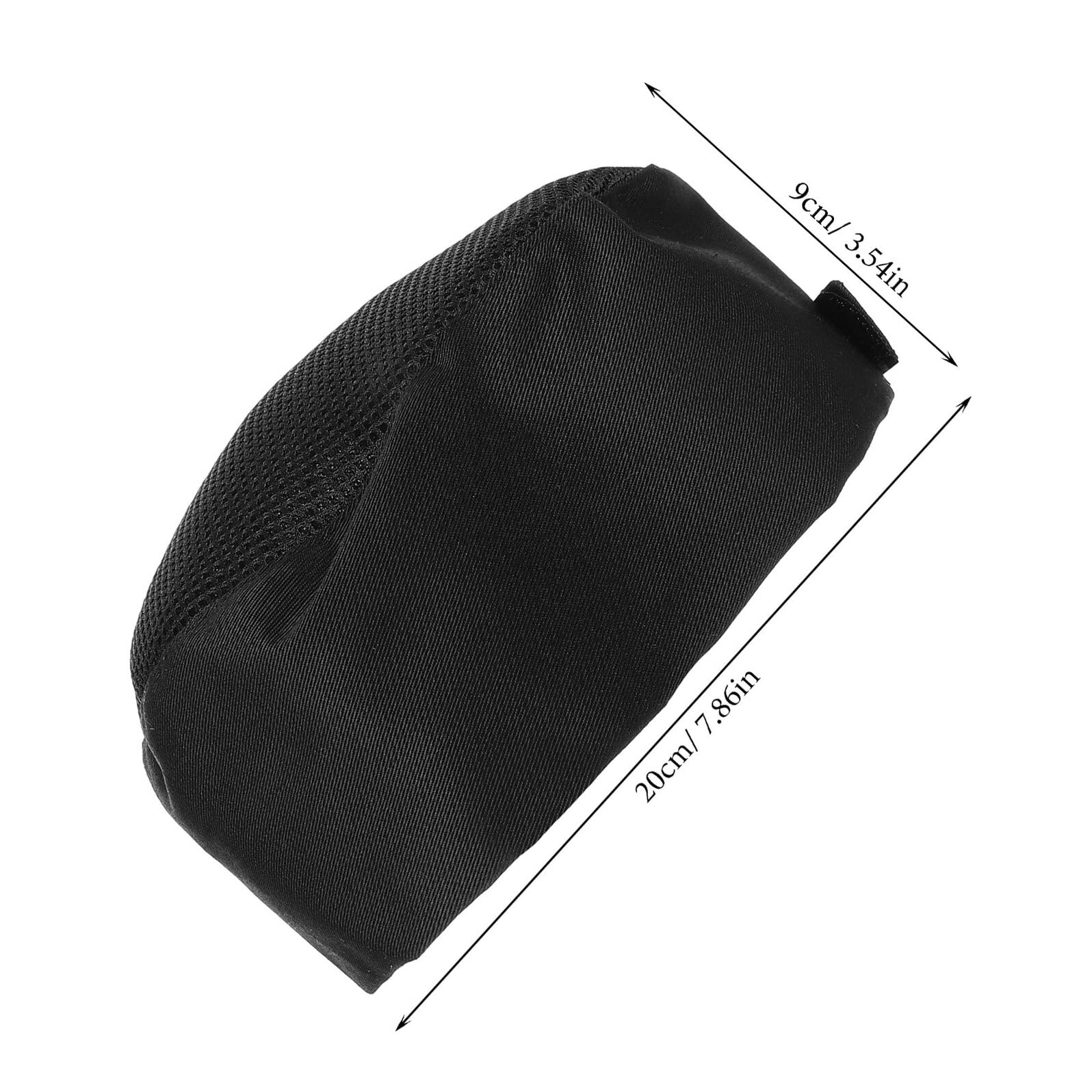 MAGICLULU Gorros de Chef Unisex Negros con Malla Transpirable, Ajustables para Cocina Profesional, Paquete de 4 Unidades para Restaurante, Hotel y Servicio de Alimentos