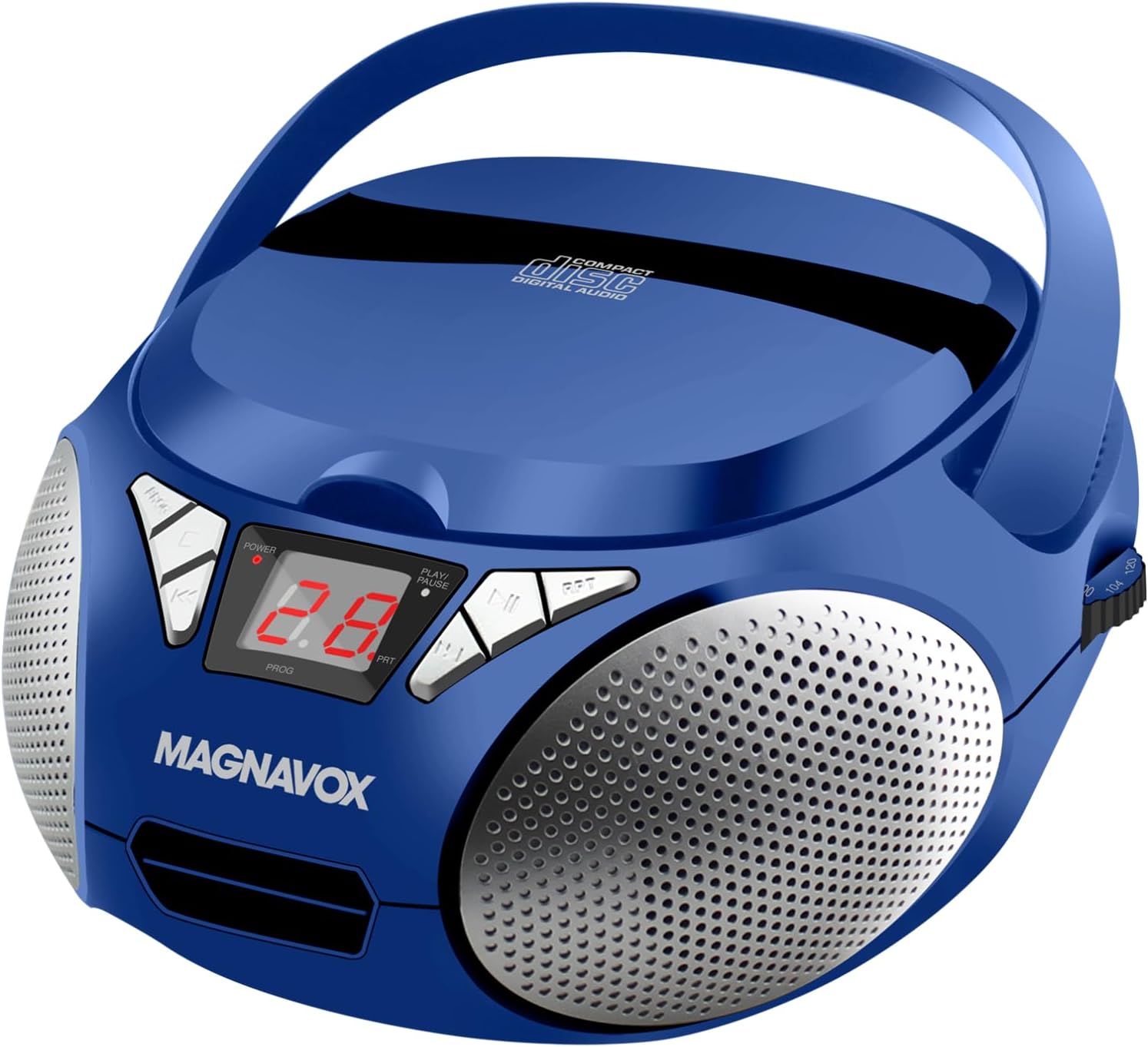 Magnavox MD6924 Portable Top Loading CD Boombox with AM/FM