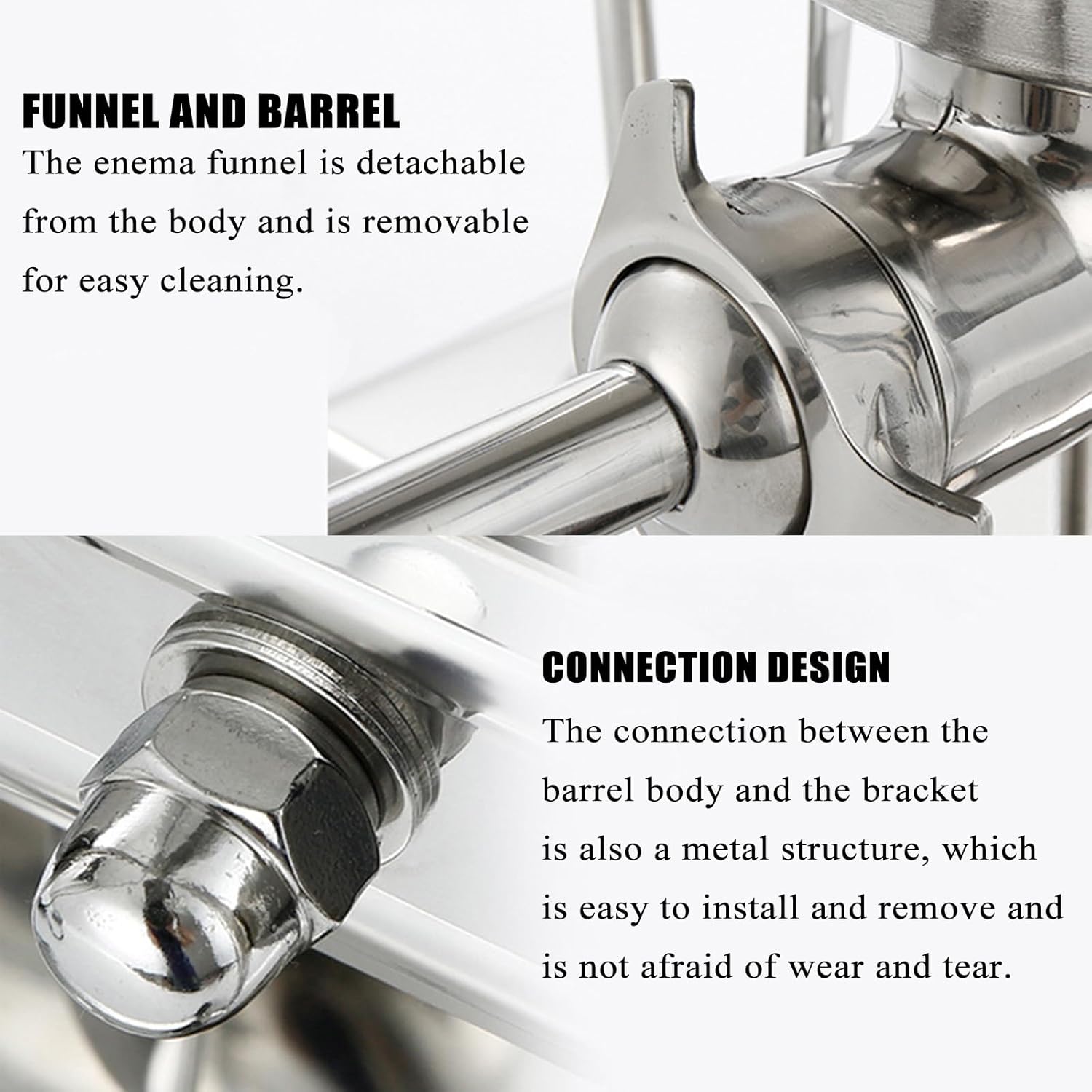 Manual Stainless Steel Vertical Stuffer, Vertical Meat Filling Kitchen Machine, Intestinal Tube Inner Diameter 15/20/30/35mm, for Professional Commercial Kitchen and Household Use