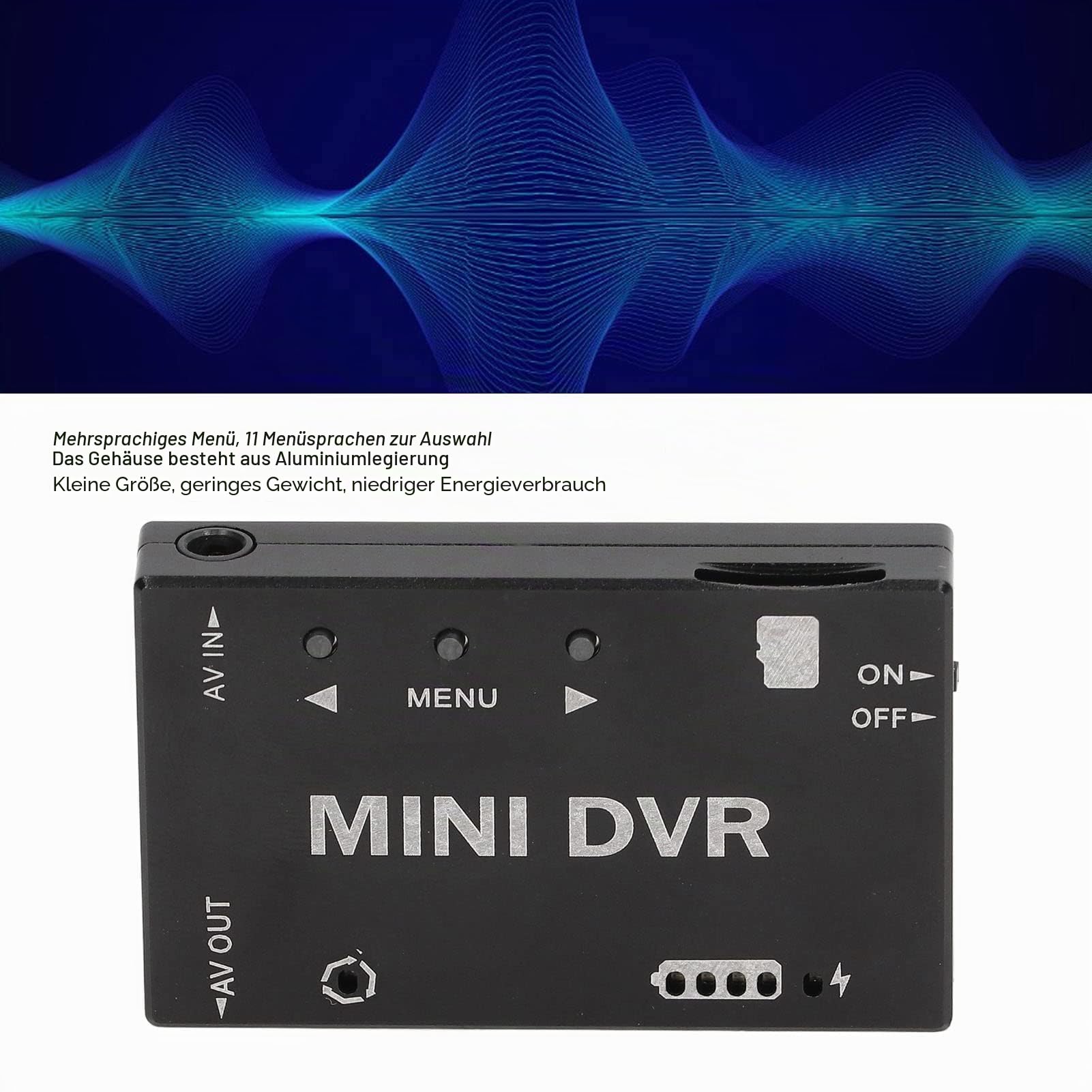 Keenso Mini-FPV-DVR-Modul, NTSC PAL Umschaltbar, Eingebauter Akku, Video-Audio-FPV-Recorder für RC-Modelle