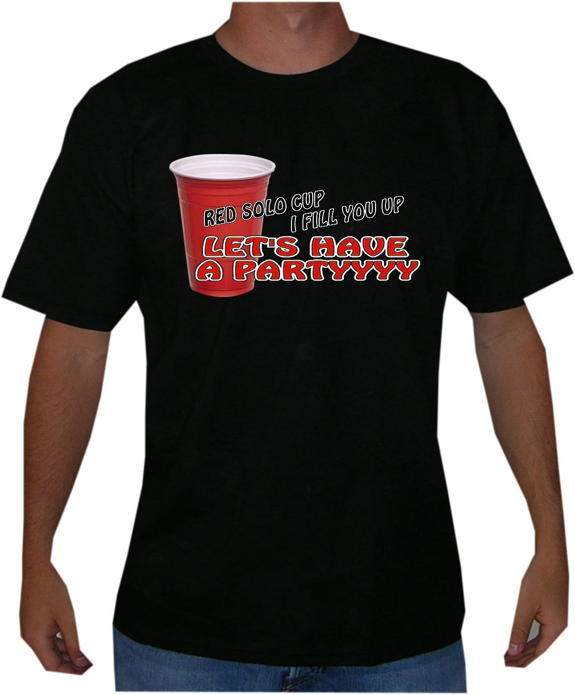Red Solo Cup Mens T-shirt (XXX-Large, Black)