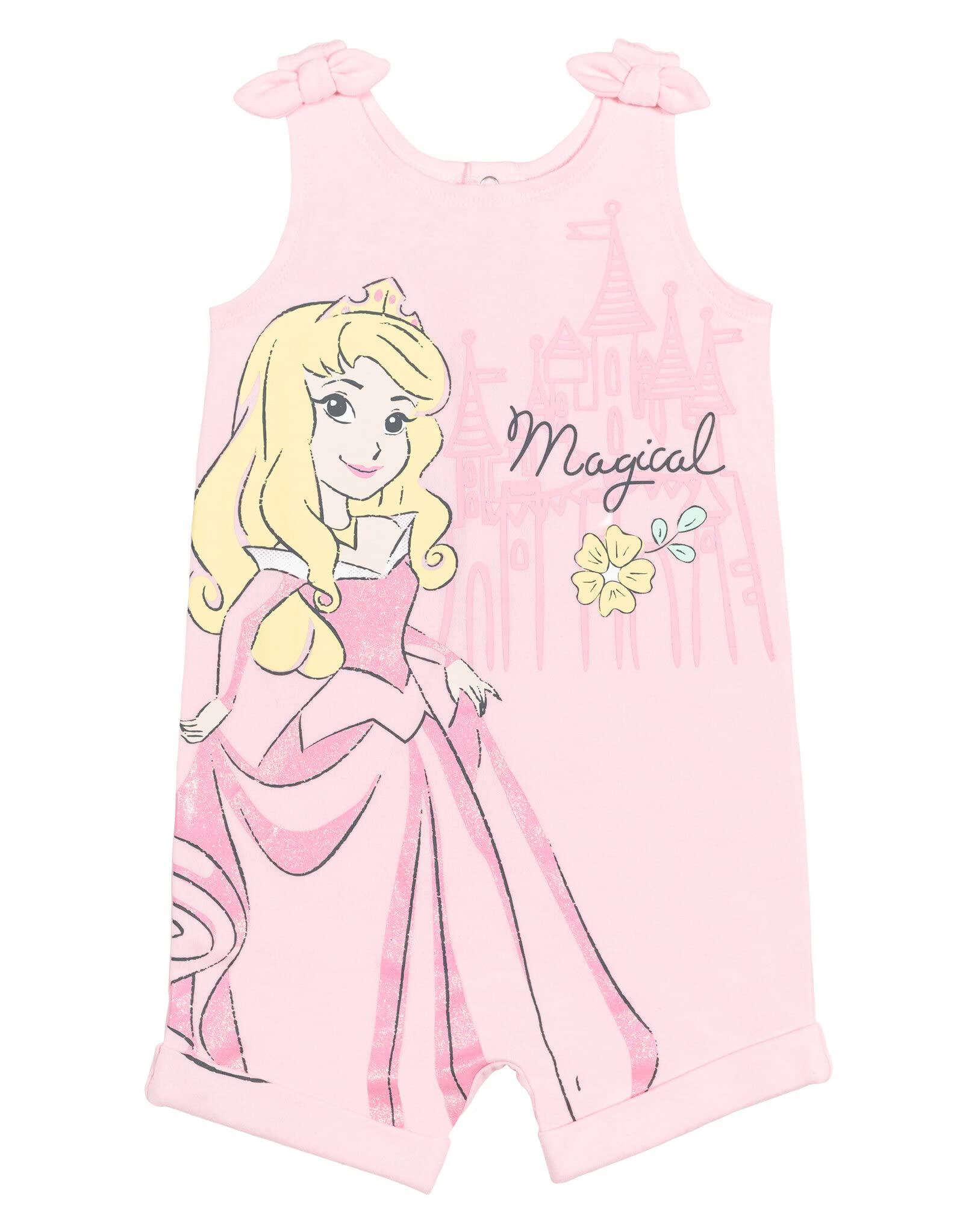 Disney Prinzessin Belle Ariel Cinderella Strampler und Stirnband Set - - 4 Jahre