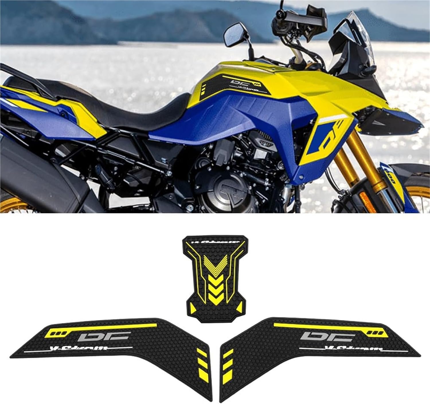 燃料タンクプロテクターパッド Compatible With Suzuki DL1050 For V-strom DL 1050 X ステッカーアクセサリー  鈴木 1050用 V-ストローム DL1050/XT 2020 2021用 トラクションタンクパッド オート Etsuhiro  オートバイエンジン保護カバーシャーシガードスキッドプレート ... 燃料タンクステッカー Compatible With スズキ Compatible With Suzuki For V-Strom