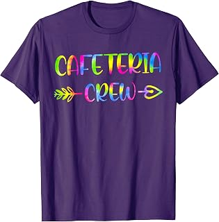 Cafeteria Crew Tie Dye Back to School Cute Lunch Lady Squad T-Shirt