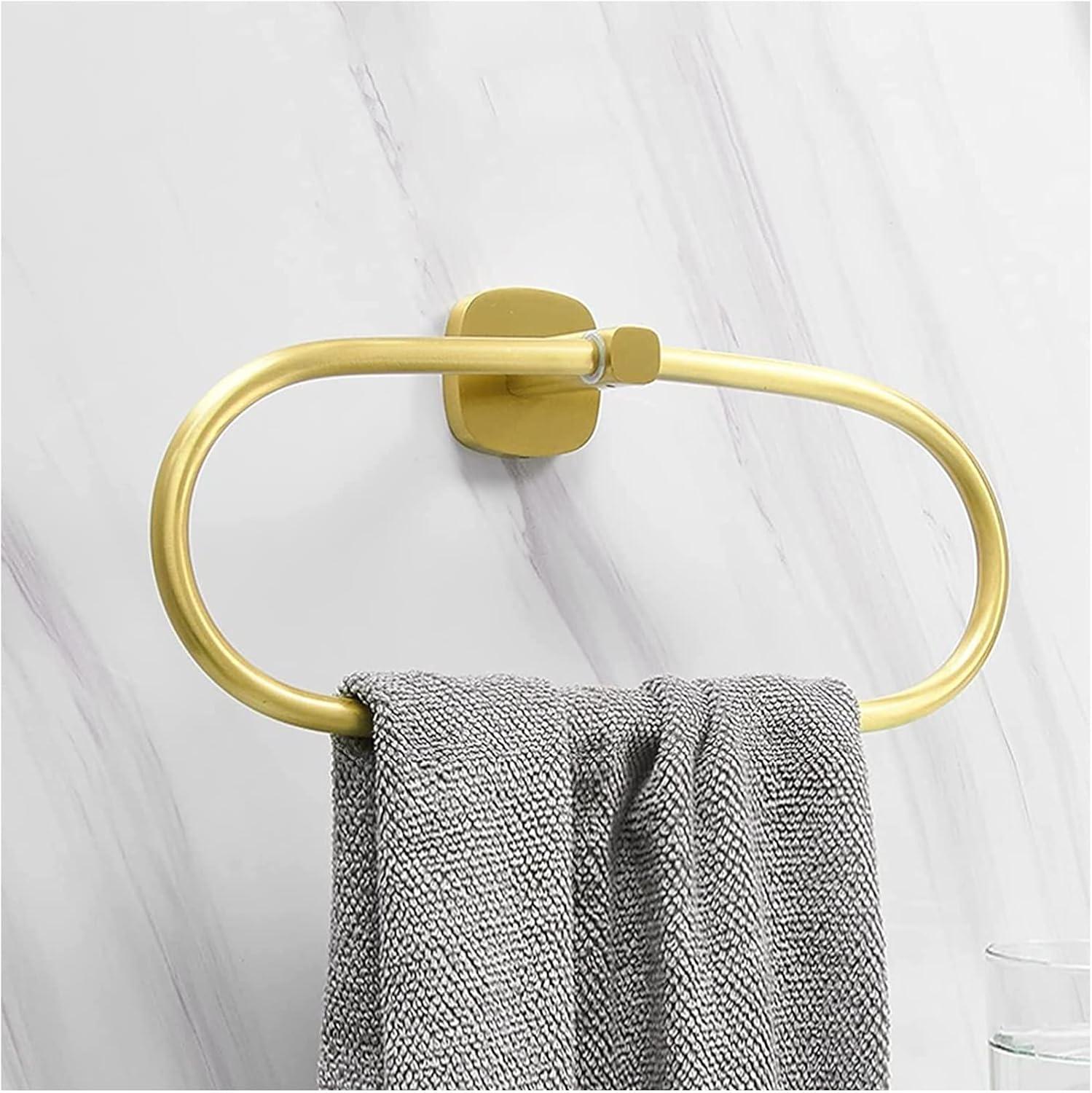 Towel Rail Bathroom Hand Towel,Nordic Oval Towel Rack,Bathroom Towel,Circular Towel,Oval Towel Hanger Holder