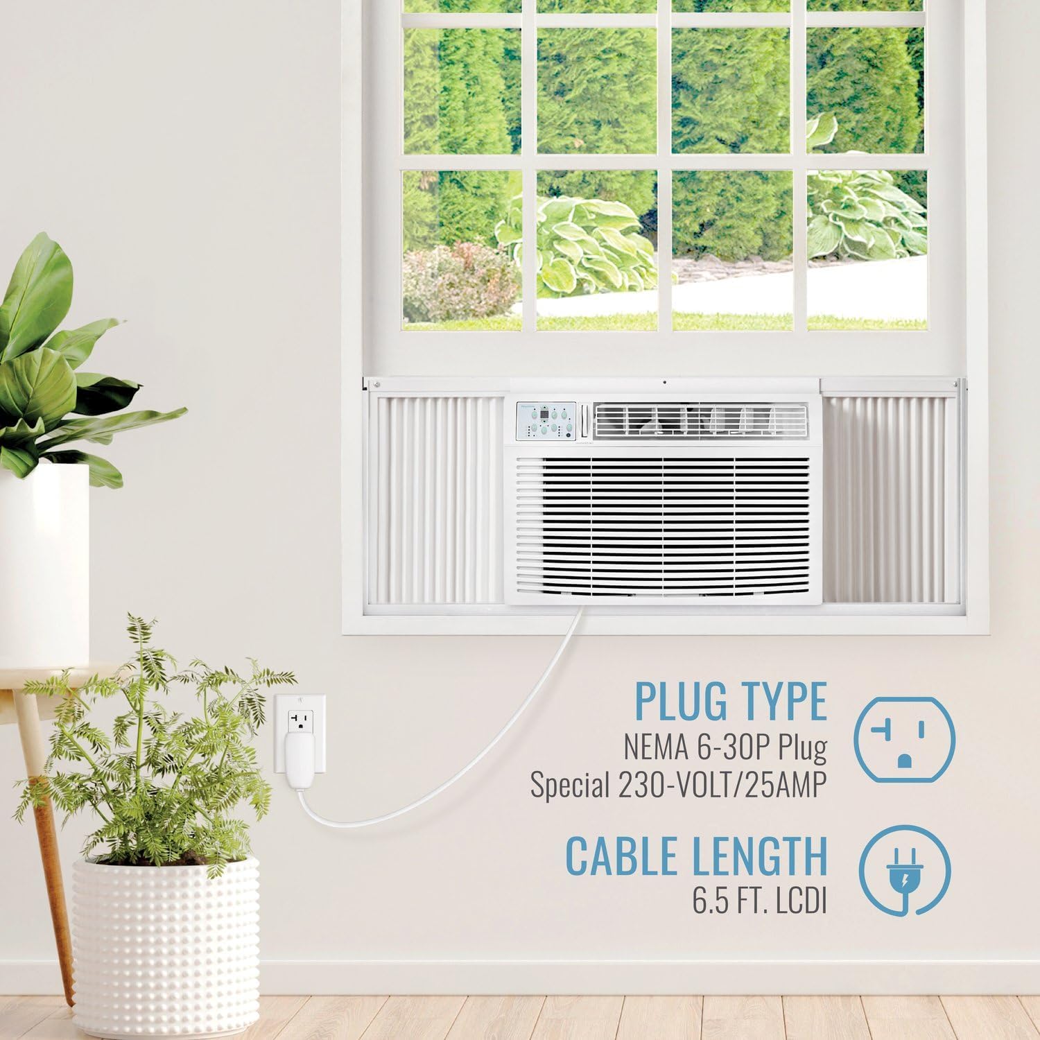 Keystone 18,800 BTU Window Air Conditioner with 16,000 BTU Supplemental Heating, 230V, Window AC Unit for Living Room, Apartment, Large Rooms up to 1000 Sq.Ft.