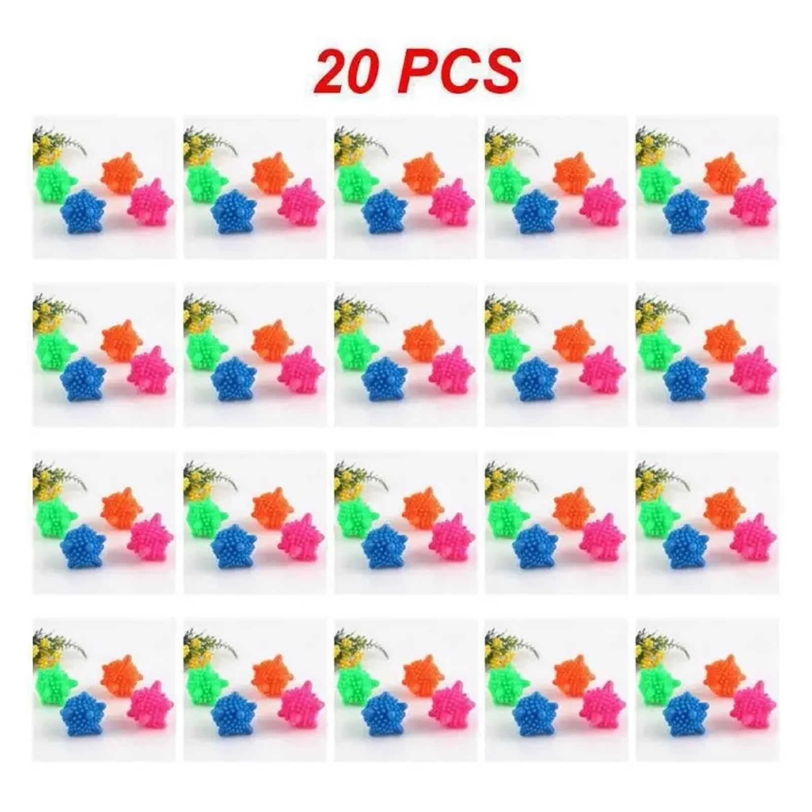 1-20 palline riutilizzabili per bucato, strumenti per rimuovere i peli di animali domestici, per lavatrice, raccogli capelli (20 pezzi)