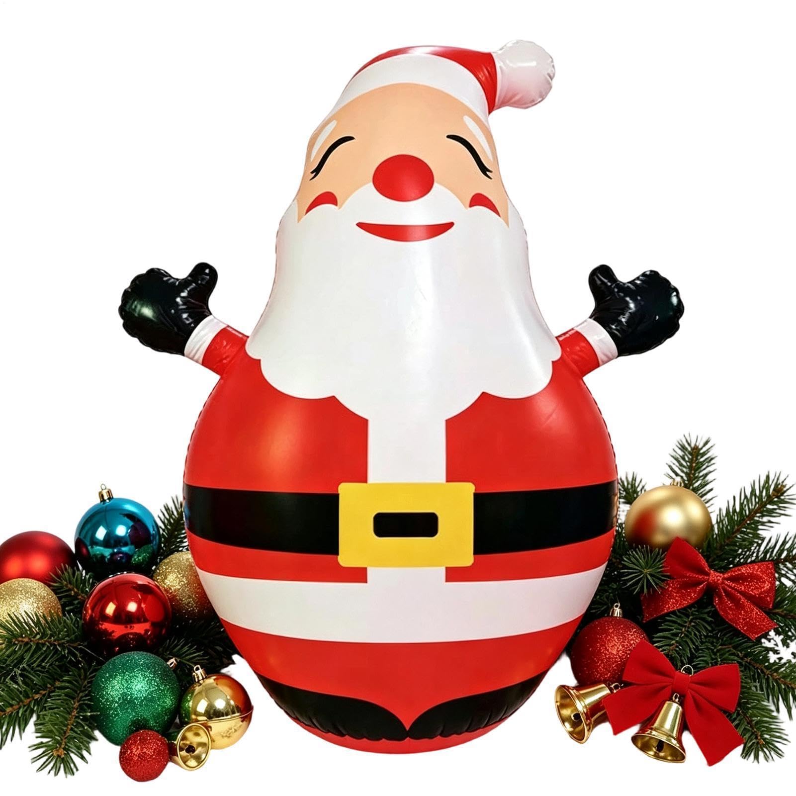 Genérico Hinchables Navideños Festivo con Luces LED, 150 Cm De Alto | Papá Noel Inflable Para Escaparate, Puerta, Espacios Exteriores, , Patio, Jardín, Césped, Suelo Y Parque