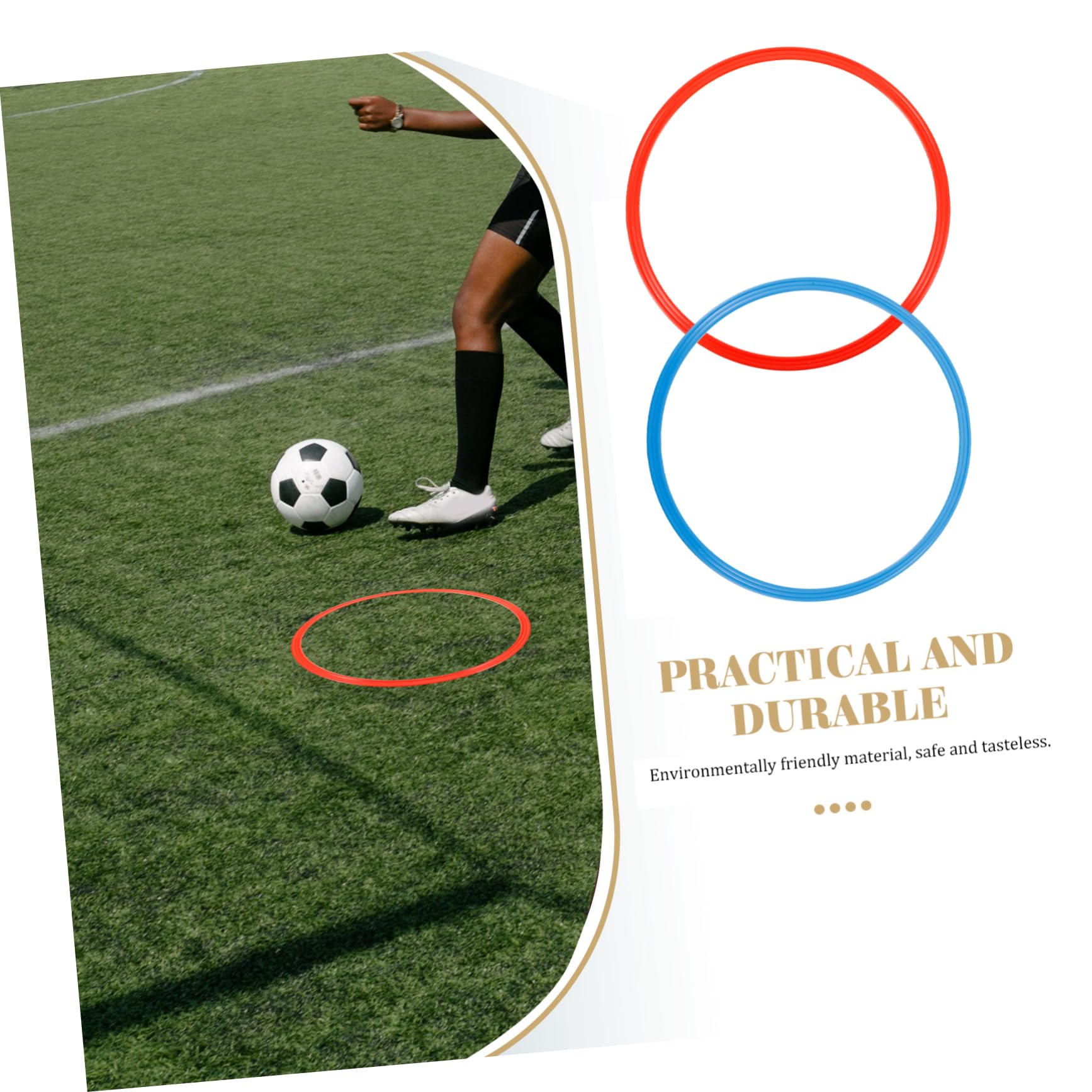 LIOOBO 6 stücke Agility Ringe Geschwindigkeit Agility trainingsringe für Trainer Leichtathletik fußball fußball Kampfsport Training 40 cm