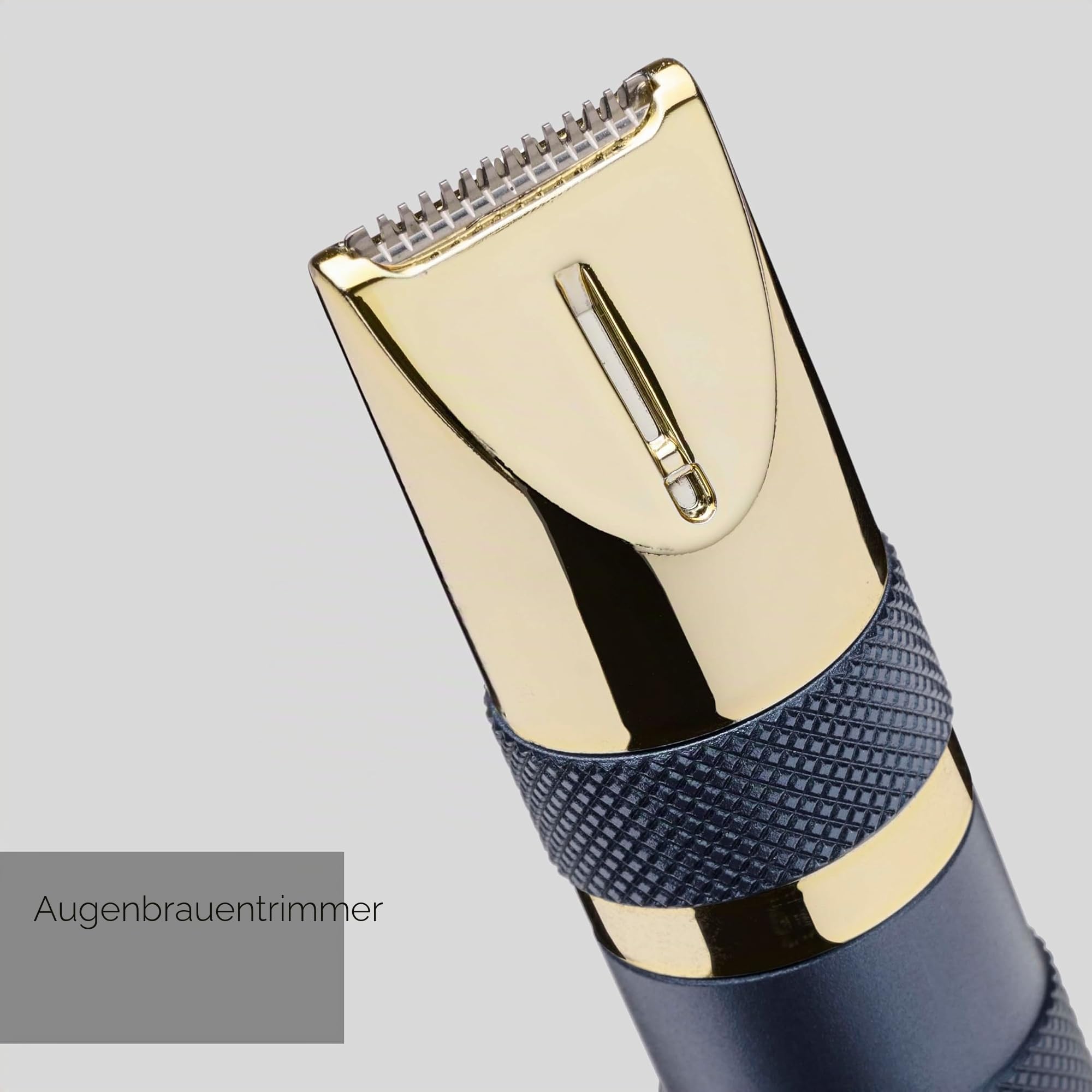 BaByliss Super-X Metal Series Nasentrimmer, Ohr-Augenbrauen-Haarschneider für Männer, Grooming Kit, Geschenke für Männer (Gold/Blau)
