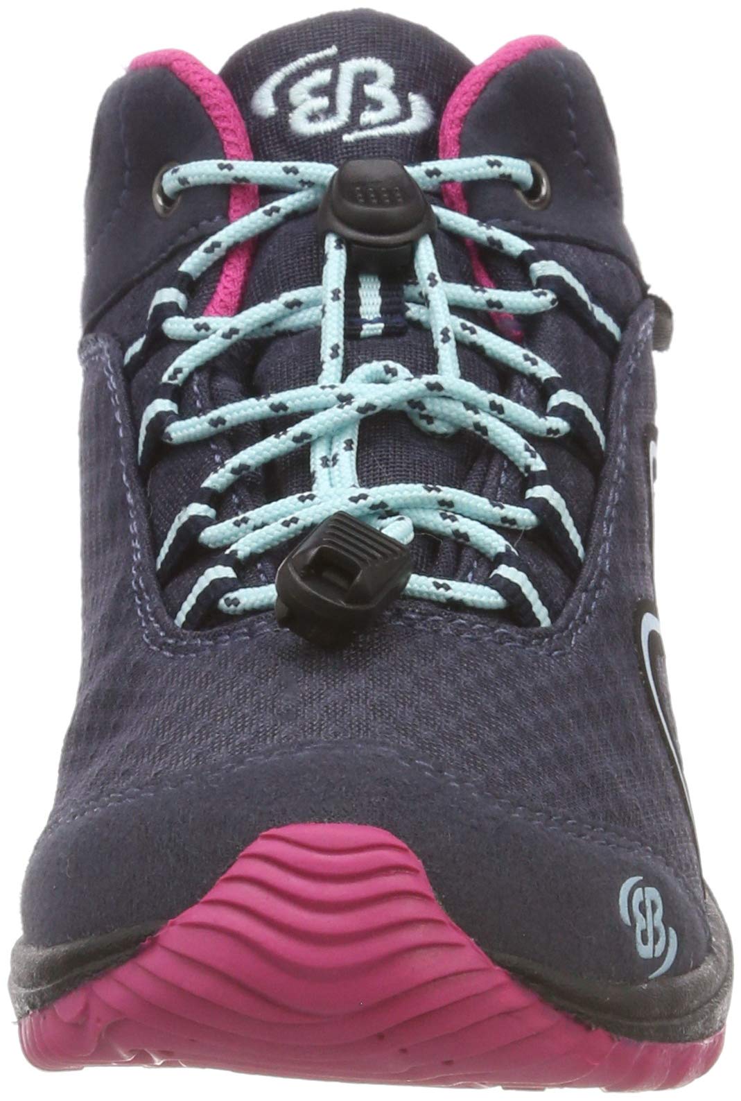 Brütting Guide High Unisex Kinder Trekking- & Wanderstiefel, Marine Pink Türkis, 40 EU
