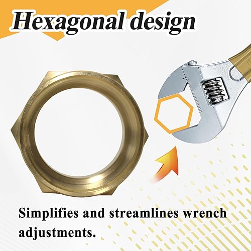 Miniatura 6 de Accesorios hexagonales de latón para equipos de bomberos, adaptador de manguera hexagonal de fuego macho de 1-12 pulgadas NPT (1-12 pulgadas) NPT